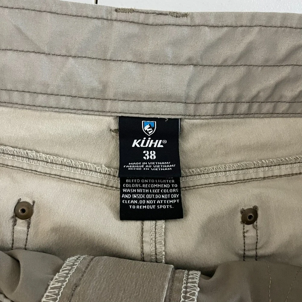 Kuhl Shorts Men's Size 38 Brown Vintage Patina Dye‎ Outdoors Hiking Pockets